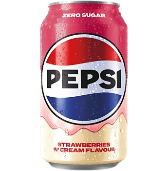 PEPSI - Strawberries ’N’ Cream Zero Sugar 330ml